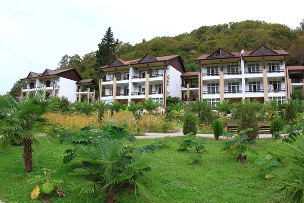 Ldzaa Abjasia Octubre 2021 Vista Casa Descanso Solnechny Reserva Pitsunda — Foto de Stock