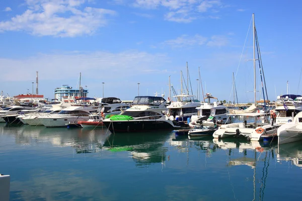 Soçi Rusya Ekim 2021 Soçi Limanındaki Marina Manzarası — Stok fotoğraf