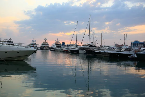 Sotschi Russland Oktober 2021 Blick Auf Die Marina Hafen Von — Stockfoto