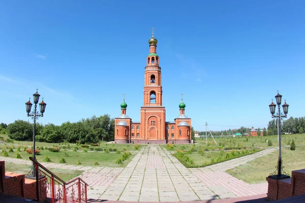 Bell Tower Achair Women Monastery Holy Cross Lord Omsk Region — Stock Photo, Image