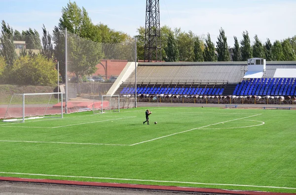 Omsk Rusko Září 2021 Sibiřský Stadion Sovětském Parku Omsku — Stock fotografie