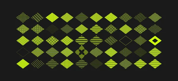 Set Abstract Rhombus Element — Archivo Imágenes Vectoriales