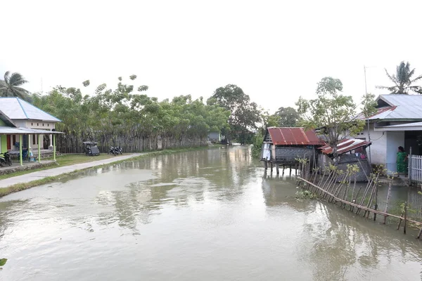 Settlements River View Residential Areas Province Gorontalo Indonesia — Foto Stock