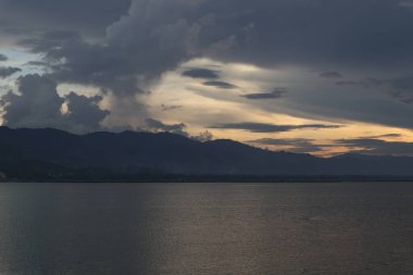 Beautiful lake in the afternoon