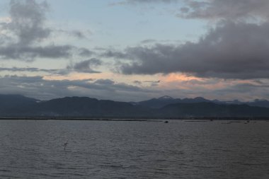 Beautiful lake in the afternoon