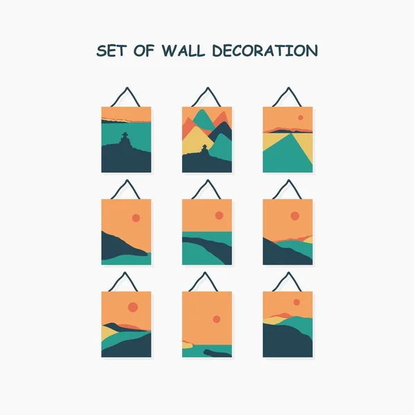 set of wall decoraton