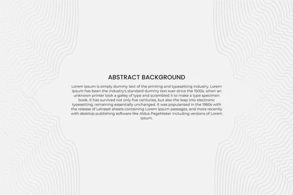 Abstrakte Schwarze Wellenlinien Auf Weißem Hintergrund Vektorvorlage Für Ihre Ideen — Stockvektor