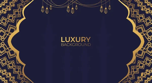 Lüks İslami arka plan, altın Arap desenli, İslami doğu tarzı Arapça. Ramazan Stili Dekoratif Mandala. İslami nüanslara uygun temalar