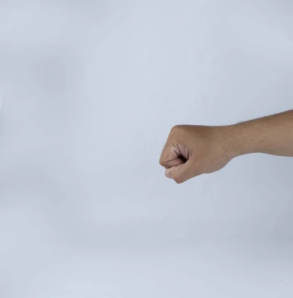 Puño Símbolo Sobre Fondo Blanco — Foto de Stock