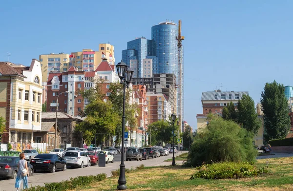 Погляд Місто Самара Вулиця Гарден Російський Серпень 2021 — стокове фото