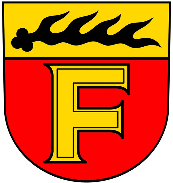 Wappen Der Gemeinde Freudenthal Deutschland Isoliert Auf Weiß — Stockfoto