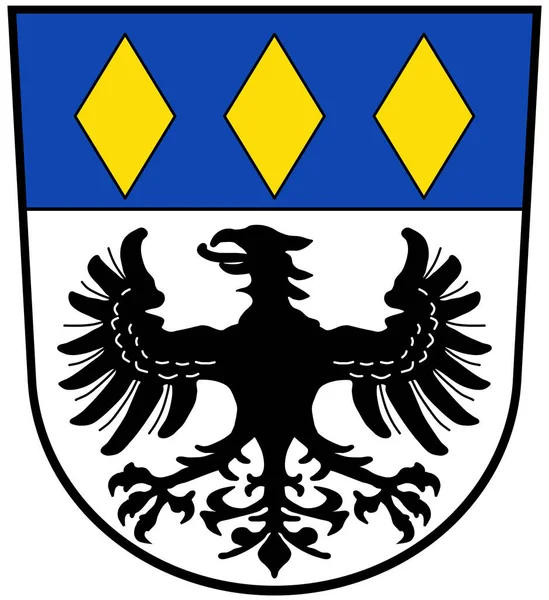 Wapenschild Van Gemeente Heimhausen Duitsland Geïsoleerd Wit — Stockfoto