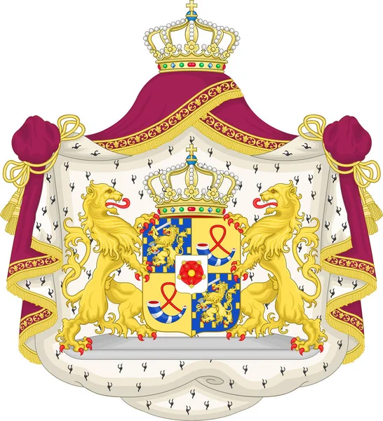 Coat Arms Queen Beatrix Netherlands — Stock Photo, Image