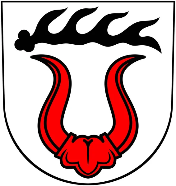 Wappen Der Stadt Sachsenheim Deutschland Isoliert Auf Weiß — Stockfoto