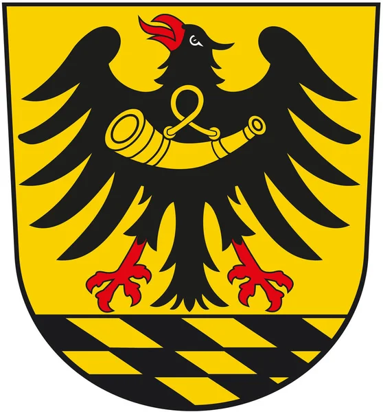 Zbrojní Kabát Okrese Esslingen Německo Izolováno Bílém — Stock fotografie