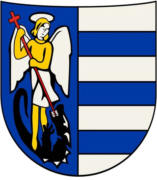 Coat Arms Commune Schwalmtal Germany Isolated White — Stockfoto