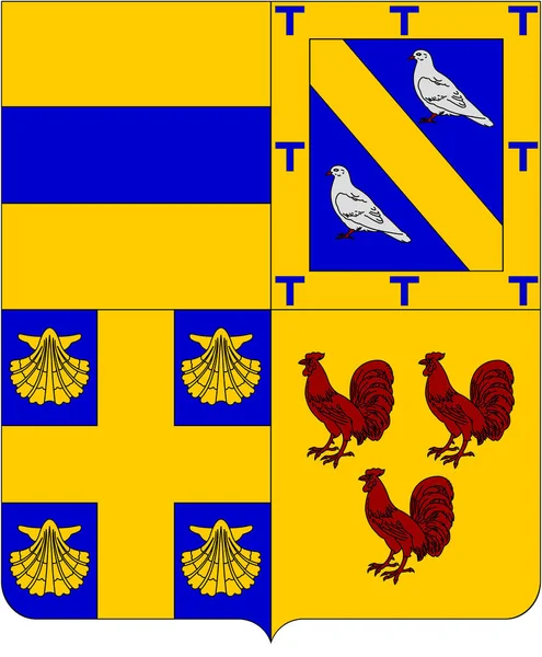Ottigny Louvain Neuve Község Címerét Belgium — Stock Fotó