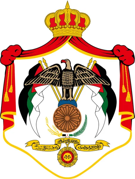Wappen Von Jordanien — Stockfoto