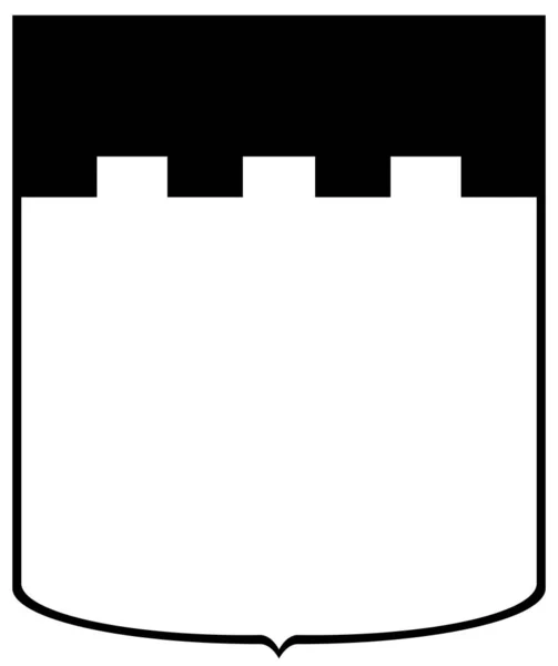 Escudo Armas Ciudad Zeist Países Bajos Aislado Sobre Blanco —  Fotos de Stock