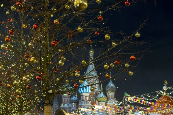 Moscow New Year Red Square Russia January 2022 — Foto de Stock