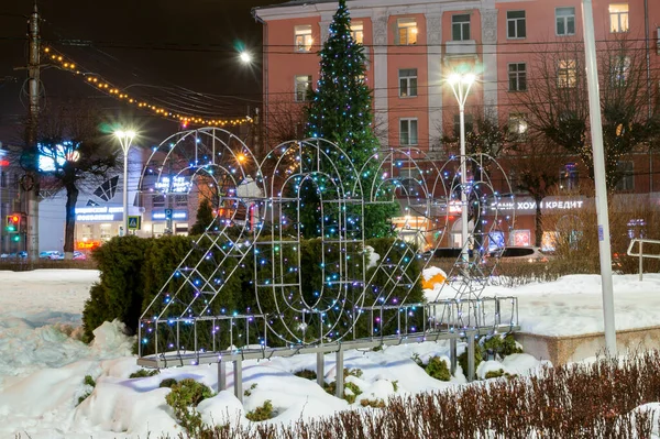 New Year Installation Form Numbers 2022 Pervomaisky Prospect Ryazan City — 图库照片