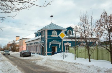 Moskvoretsky Yolu. Kolomna şehri. Moskova bölgesi. Rusya Ocak 2022 