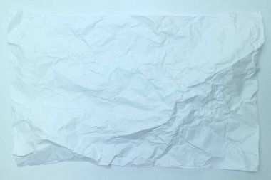 beyaz buruşmuş kağıt doku arkaplanı.