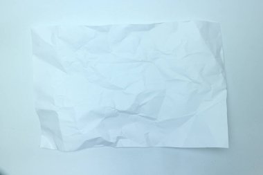 beyaz buruşmuş kağıt doku arkaplanı.