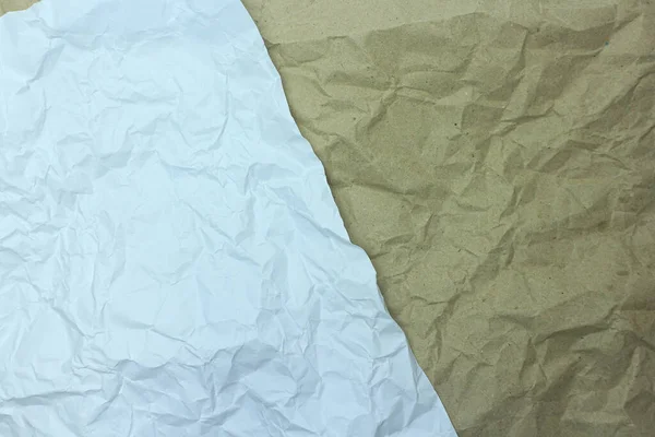 white crumpled paper and Old Crumpled Paper texture background.