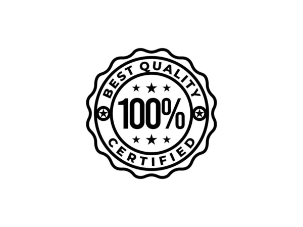 100 Best Quality Guaranted Stars Badge Vintage Luxury Emblem Logo — Stockvektor