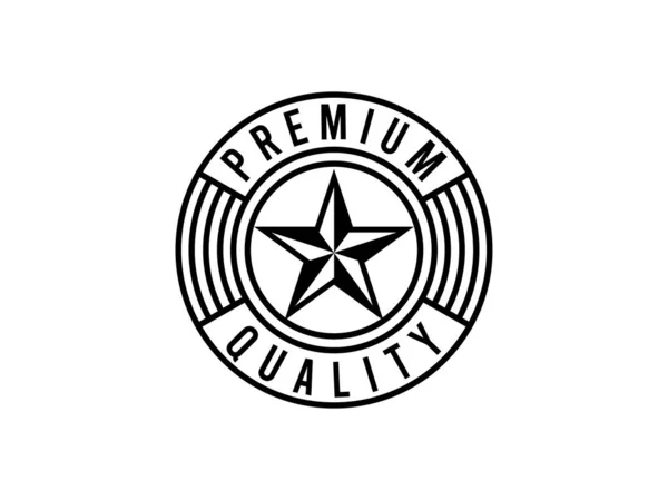 Best Quality Guaranted Label Badge Star Badge Vintage Luxury Emblem — Stockvektor