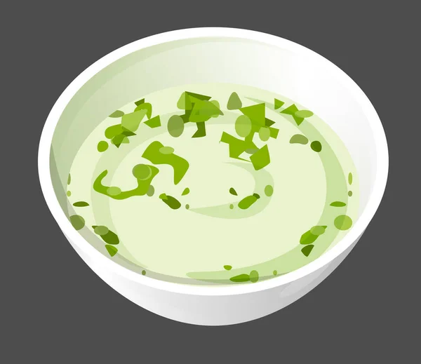 Composition Dans Des Soucoupes Céramique Différentes Sauces Épices Poivre Coriandre — Image vectorielle