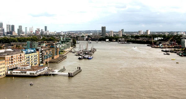 Photo Une Belle Vue Sur Tamise Londres Avec Pont — Photo