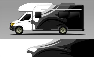 racing background vector for camper car wraps and more