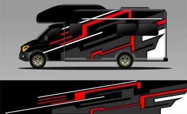 racing background vector for camper car wraps and more