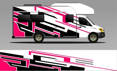 racing background vector for camper car wraps and more
