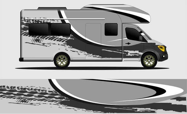 Vector Fondo Carreras Para Autocaravana Envolturas Coches Más — Archivo Imágenes Vectoriales