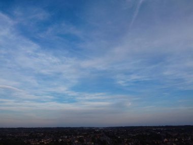 Görkemli Hava Görüntüleri Yüksek Açılı Drone 'un Şehir Manzarası ve İngiltere Büyük Britanya Manzarası