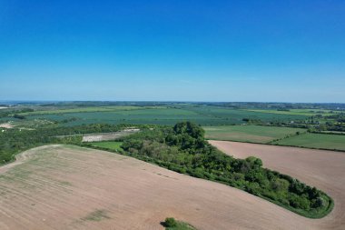 Görkemli Hava Görüntüleri Yüksek Açılı Drone 'un Şehir Manzarası ve İngiltere Büyük Britanya Manzarası