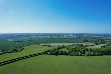 Görkemli Hava Görüntüleri Yüksek Açılı Drone 'un Şehir Manzarası ve İngiltere Büyük Britanya Manzarası