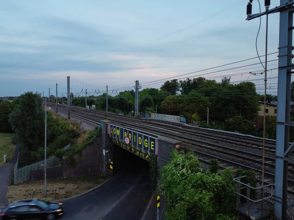 Gorgeous Aerial Footage High Angle Drone View Cityscape Landscape England — 图库照片