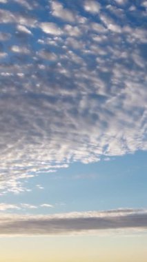 Beautiful Sky with Colourful Clouds, Drone's High Angle Footage over City of England UK