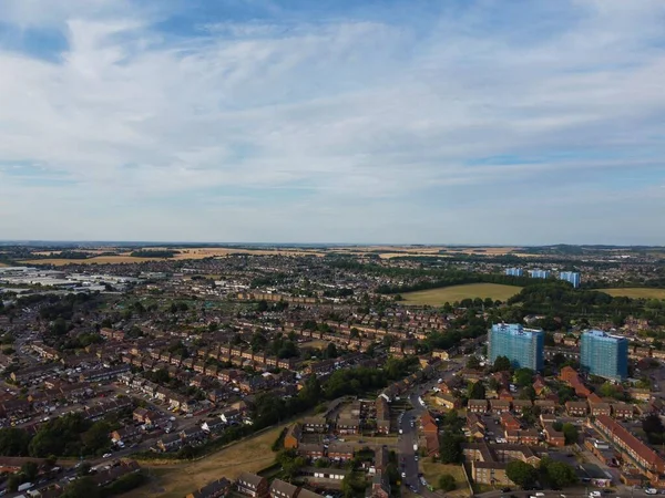 Görkemli Hava Görüntüleri Yüksek Açılı Drone Şehir Manzarası Ngiltere Büyük — Stok fotoğraf