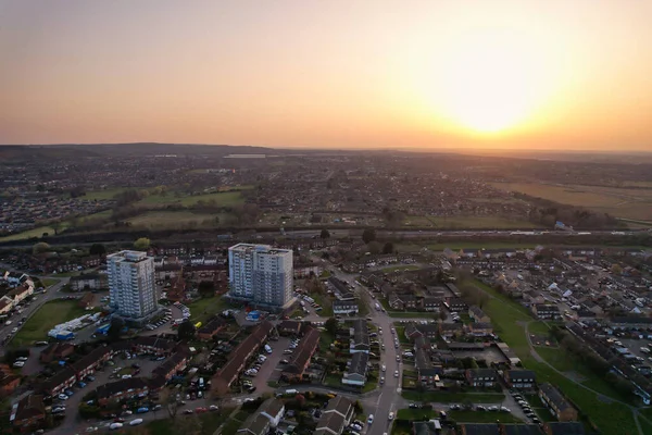 Gorgeous Aerial Footage High Angle Drone View Cityscape Landscape England — ストック写真