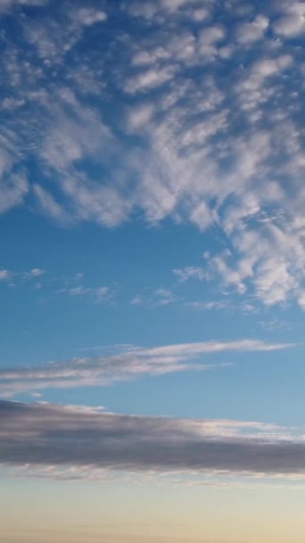Beautiful Sky Colourful Clouds Drone High Angle Footage City England — ストック動画