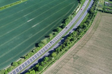 Görkemli Hava Görüntüleri Yüksek Açılı Drone 'un Şehir Manzarası ve İngiltere Büyük Britanya Manzarası