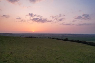 Görkemli Hava Görüntüleri Yüksek Açılı Drone 'un Şehir Manzarası ve İngiltere Büyük Britanya Manzarası