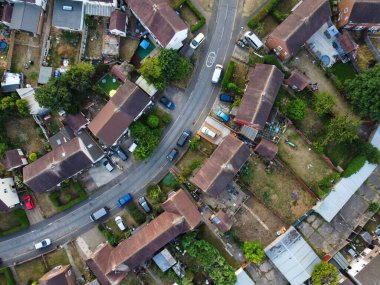 Görkemli Hava Görüntüleri Yüksek Açılı Drone 'un Şehir Manzarası ve İngiltere Büyük Britanya Manzarası