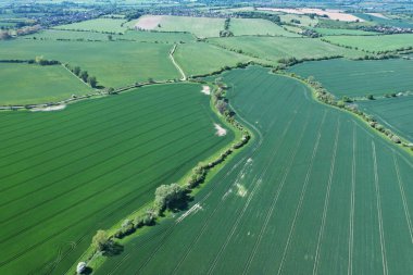Görkemli Hava Görüntüleri Yüksek Açılı Drone 'un Şehir Manzarası ve İngiltere Büyük Britanya Manzarası