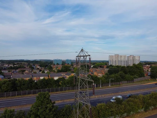 Gorgeous Aerial Footage High Angle Drone View Cityscape Landscape England — Fotografia de Stock